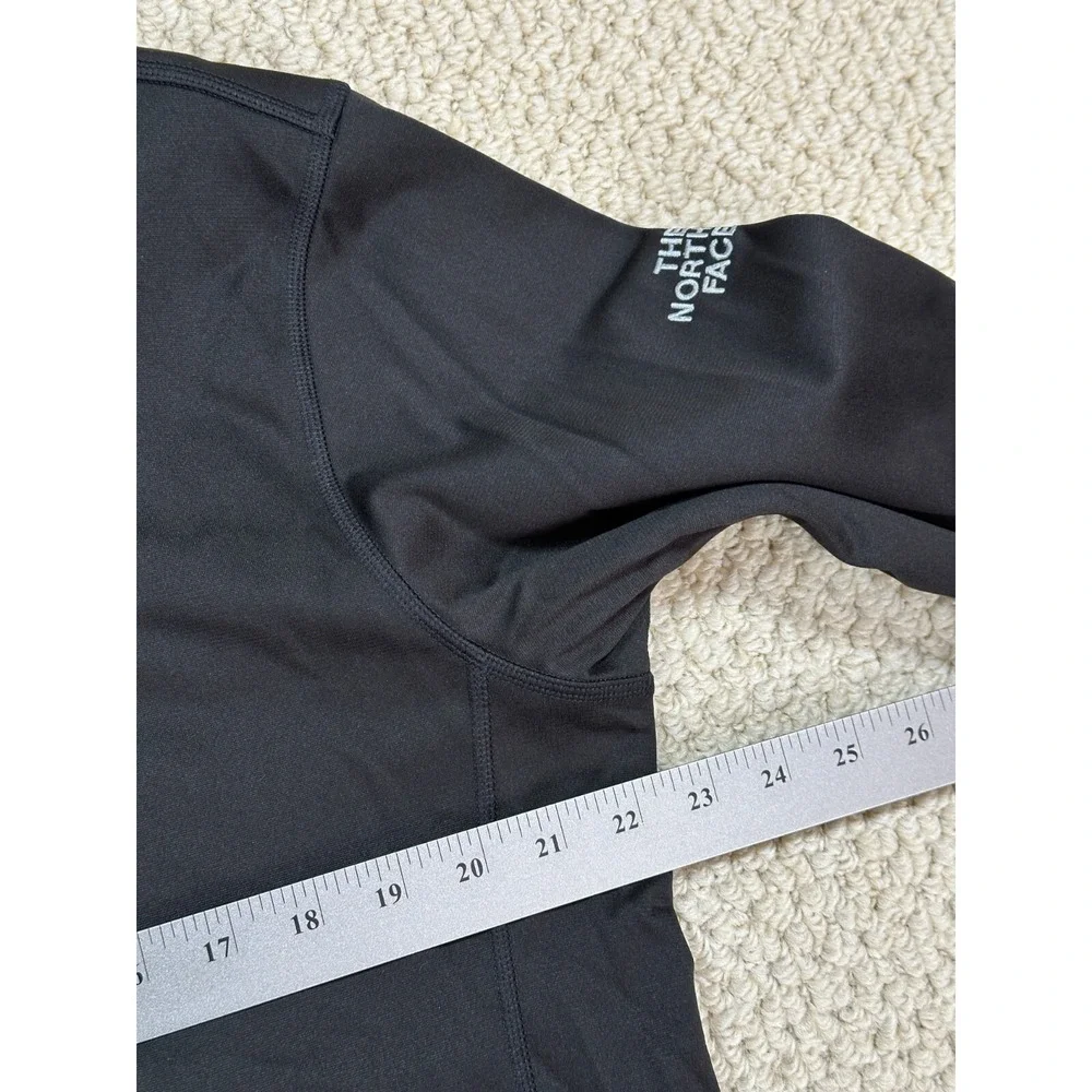 The North Face 1/4 Zip Pullover Mens L Black Tech Fleece Long Sleeve Performance